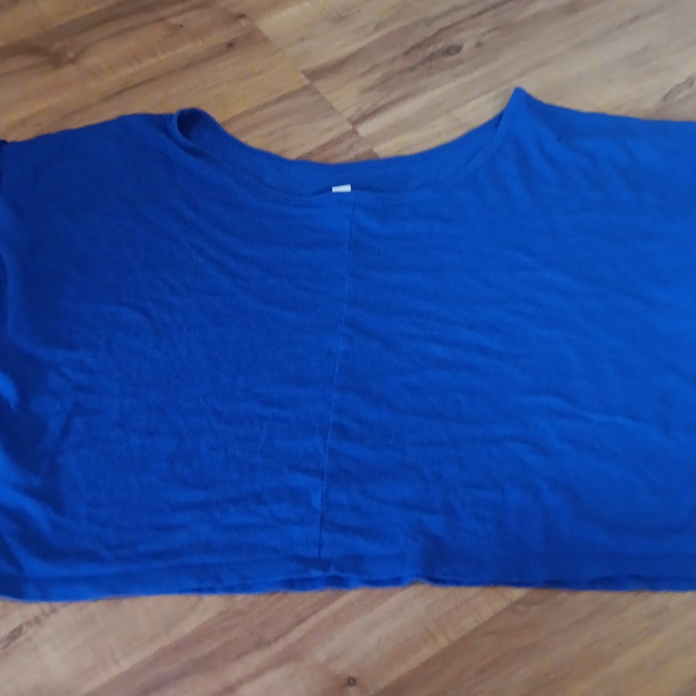 Women's Blue Top Oversized Fit - Picture 4 of 4